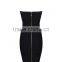 Summer dress dropship wholesale 2015 new fashoin elegant sey cute women beige black halter mini evening party bandage Dress Band