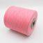 Supply ne10/1 socks yarn manufacturers supply pink recycled cotton yarn