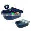 2018 new drinking bowls blue water trough for cow enamel bowls