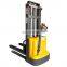 Full electric walking forklift 1ton 1.5 ton pallet stacker electric stacker