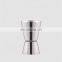 Factory Direct custom 20ml 40ml 30/60ml 25/50ml stainless steel wine jigger measuring cup with logo