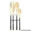 black & gold cutlery