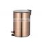 Hot sale thin lid stainless steel waste bin 5L 7L 12L trash pedal bin with soft close