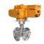Intelligent actuator Multi Turn stainless steel SS304 2inch  flange globe valve