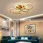 Modern Hotel Bedroom Pendant Light Living Room Round 8-tier Rings LED Ceiling Lamp for Indoor Decoration