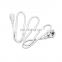 Guangdong Factory Wholesale Price White Color Eu 3 Pin AC Power Cord For Computer