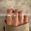 7pcs Fashion Jewelry Rings Set Hot Selling Metal Hollow Round Opening Women Finger Ring for Girl Lady Party Wedding Gifts