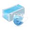 Manufacture PPE equipments disposable surgical medical 3 ply facemask nose mask blue with filter