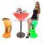 plastic furniture sets /High top wireless party LED furniture set and bar lighting furniture led tall bar table and chairs