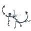 Original auto parts wiring harness for Tesla MODEL 3 fog light wiring harness (ACC) 2567961-00-B