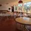 prefabricated mobile modular container restaurant with fixed glass wall