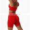 Tik Tok Custom Seamless Gym Clothing For Women Scrunch Booty Yoga Shorts Leggings 2/3/4 PCS Sports Workout Halter Bra Suit Sets