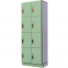 Multi Compartment 12mm Compact Fiberboard 2 Door Compact Locker For Changing Room