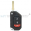 FCC OHT1130261 Keyless / Proximity smart flip key 3 button 433mhz 4A chip for 2018-2021 Jeep Wrangler Gladiator P/N 68416782AA