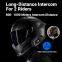 S2 Motorcycle Accessories Support 2 Riders Bluetooth Intercom System Connection 2 Mobile Phones Walkie Talkie 800 Meters Helmet Intercom Headset