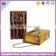 High quality sliver stamping wooden cigar box for roses packaging