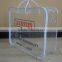 Manufacture best price high quality clear vinyl PVC zipper blanket packaging bag with handles