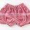 2014 children garment Japanese wholesale high quality cute fashion baby clothing ruffle pants with velour for girls