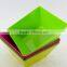 best popular 6" red square shape melamine plastic fruit bowl