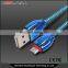 Colorful snake skin design micro 1M Usb data and sync cable for Sumsung mobile phones or smart phone