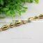 new design fashion beautiful crystal necklace,crystal jewelry necklace stainless steel pvd gold reflection box chain