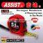 High quality beauty UV chromed 3m 5m 7.5m 8m 10m steel measuring tape with ABS colorful tape measure