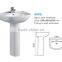 Buy five get one free bathroom sanitary ware hand wash pedestal basin
