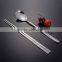 Junzhan Stainless Steel Cutlery Chopsticks And Spoon Set