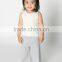 Good quality Pure color cotton Karate Pants for baby girls