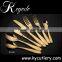 Yellow gold cutlery,dubai tableware,gold plated dinner set