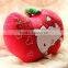 Hot lovely hello kitty pattern with apple shaped plush cushion