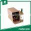 CORRUGATED CARDBOARD BOX FOR WINE BOTTLES WITH DIVIDER