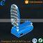 Plastic Material and Electric Power Source Blue Table Lamp