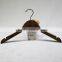 Cheap factory price coat hanger for clothes, antique wooden hangers wholesale