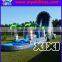 Popular pink color inflatable dry slide for kids