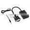 VGA To HDMI Output 1080P HD Audio TV AV HDTV Video Cable Converter Adapter For TV PC Laptop Monitor