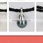 black tahitian baroque pearl with leather bracelets for women multilayer