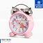 Plastic Two Bell Sweep Movement Pink Blue Green Color Mickey Clocks Plastic Table Vibrating Alarm Clocks Cheap Price From China