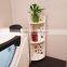 Bathroom accessory wood corner shelf design
