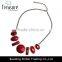 china jewelry wholesale latest design chains necklace red resin pendant necklace jewelry
