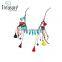 Chinese ethnic acrylic pendant wooden beads necklace for women; party necklace jewelry for wholesale 2016