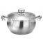 New design kitchen induction stainless steel apple shape casserole set