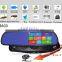 5inch 1080p HD car double camera rearview mirror recorder with wifi and GPS navigation
