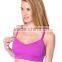 nylon/spandex clip down sports bra nursing bra for women