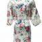 Factory Print Flower Bath Robe