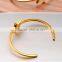 Moon and Star Classic Valentine's Day Gift Couple Of Gold Plated Woman Bracelet