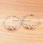 Charmy Full of Diamond and Rose Gold Big Circle Stainless Steel Earrings