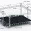 Aluminum stage with light truss roof for event performance