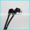 20cm 28awg right angle micro usb to 4pin Molex cable