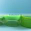 300ml round green plastic PET jars, 10OZ 300g PET plastic jar with white screw lid
